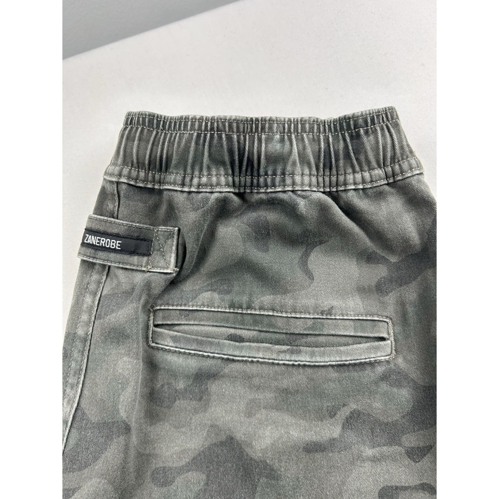 Zanerobe Sureshot Jogger Mens 29x28 Camo Drawstring Pants Green - Picture 2 of 15
